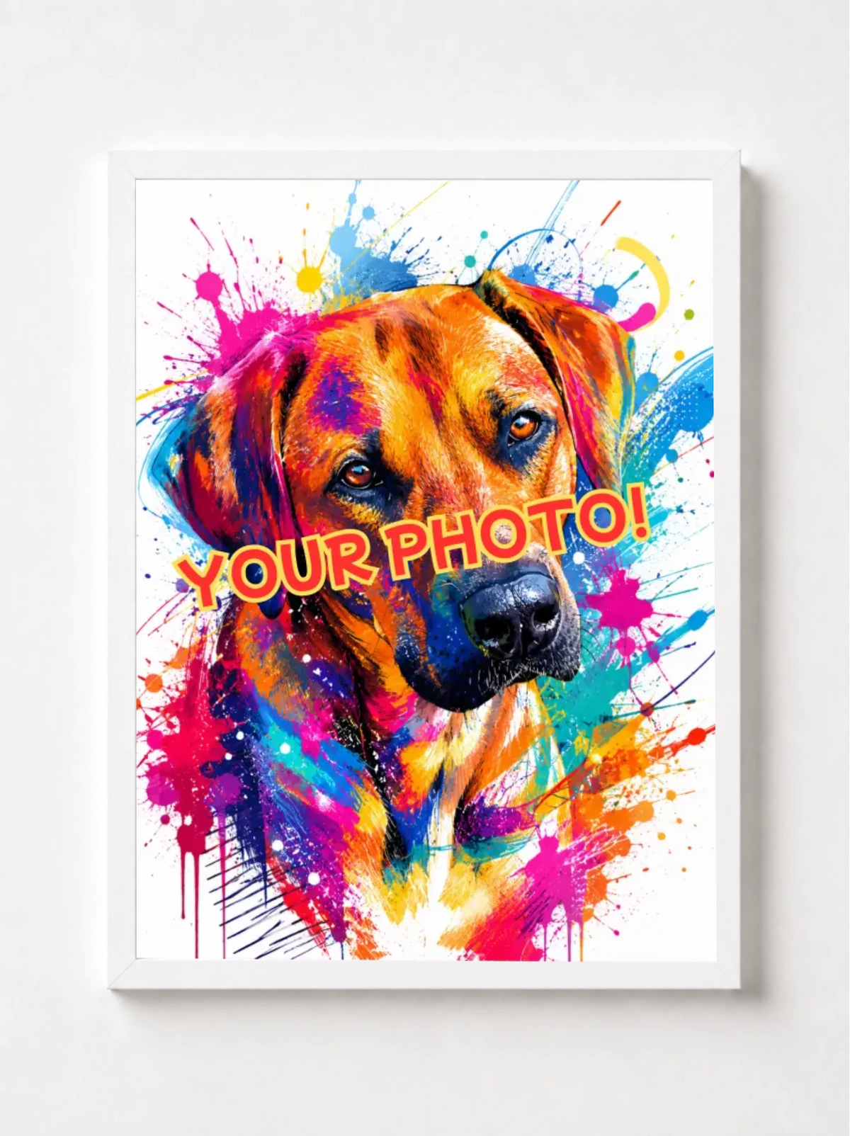 Poster 12 x 16 _ framed white