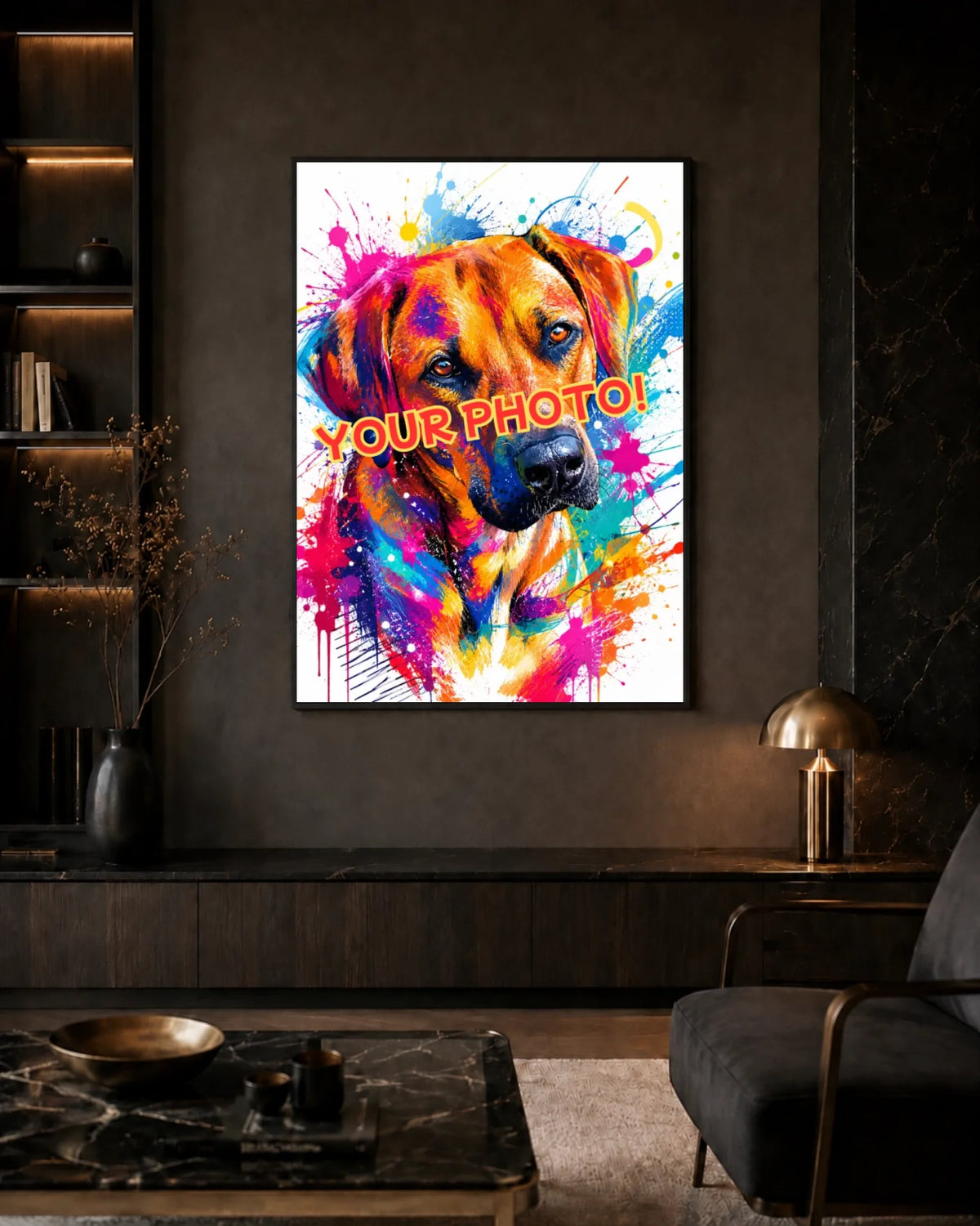20x28 dark black
